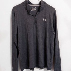 Under Armour HeatGear Tech Quarter Zip Grey